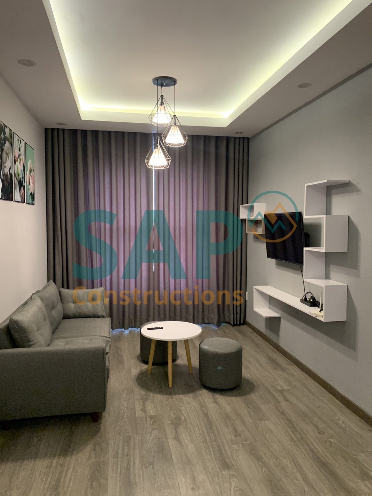 Phòng khách dự án SAP CH 01